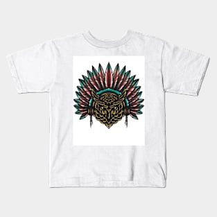 art owl tatto Kids T-Shirt